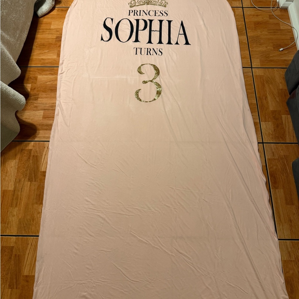 Personalized Princess Sophia Theme Birthday arch cover 7.2ft